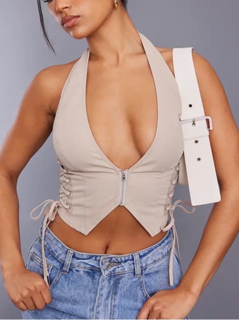 Lace Up Halter Top